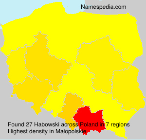 Surname Habowski in Poland Surname Habowski in Poland