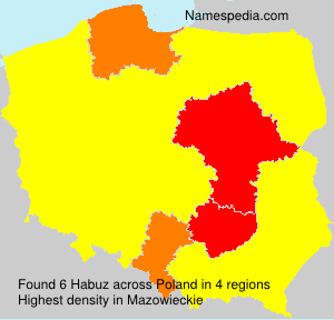 Surname Habuz in Poland Surname Habuz in Poland