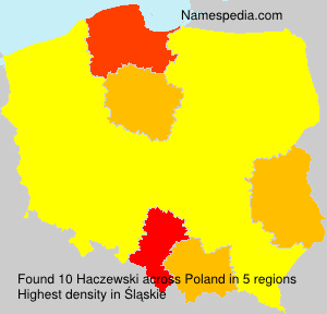 Surname Haczewski in Poland Surname Haczewski in Poland