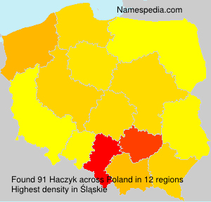 Surname Haczyk in Poland Surname Haczyk in Poland