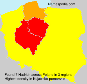Surname Hadrich in Poland Surname Hadrich in Poland