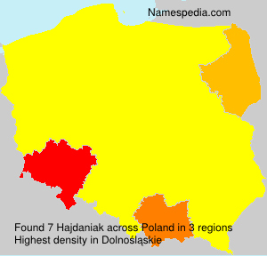 Surname Hajdaniak in Poland Surname Hajdaniak in Poland