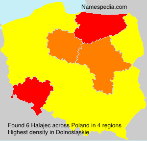 Surname Halajec in Poland Surname Halajec in Poland