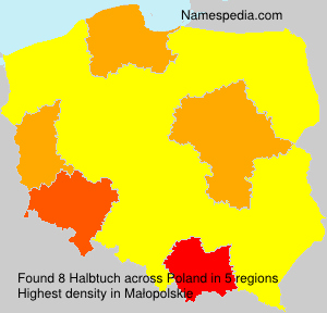 Surname Halbtuch in Poland Surname Halbtuch in Poland