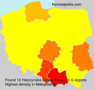 Surname Halczynska in Poland Surname Halczynska in Poland