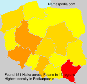 Surname Halka in Poland Surname Halka in Poland