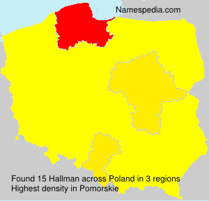 Surname Hallman in Poland Surname Hallman in Poland