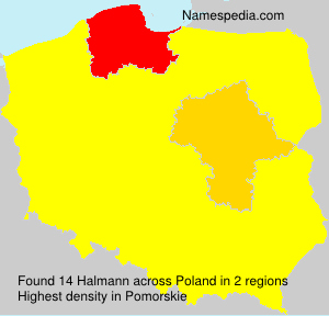 Surname Halmann in Poland Surname Halmann in Poland