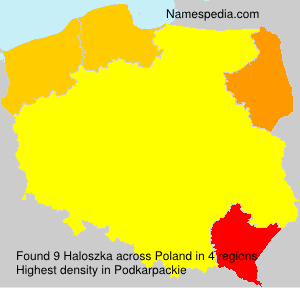 Surname Haloszka in Poland Surname Haloszka in Poland