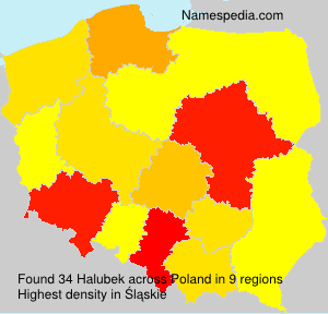 Surname Halubek in Poland Surname Halubek in Poland