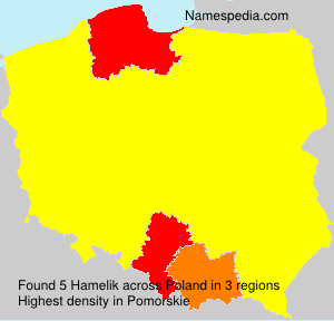 Surname Hamelik in Poland Surname Hamelik in Poland