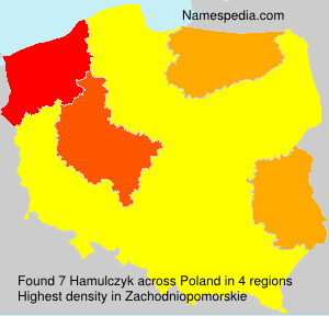 Surname Hamulczyk in Poland