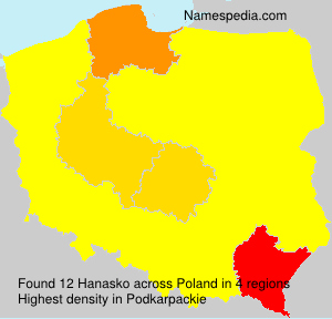 Surname Hanasko in Poland
