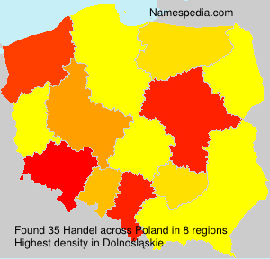 Surname Handel in Poland Surname Handel in Poland