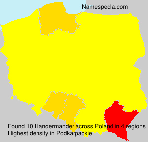 Surname Handermander in Poland Surname Handermander in Poland