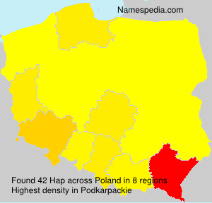 Surname Hap in Poland Surname Hap in Poland