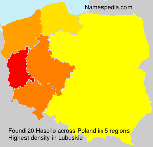 Surname Hascilo in Poland Surname Hascilo in Poland