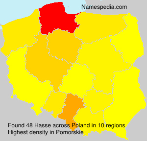 Surname Hasse in Poland Surname Hasse in Poland