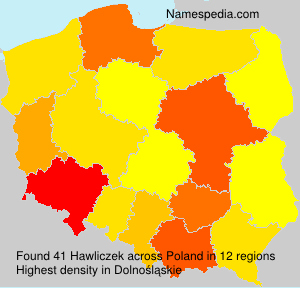 Surname Hawliczek in Poland Surname Hawliczek in Poland