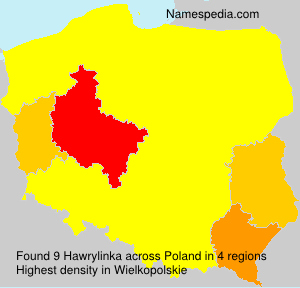 Surname Hawrylinka in Poland Surname Hawrylinka in Poland