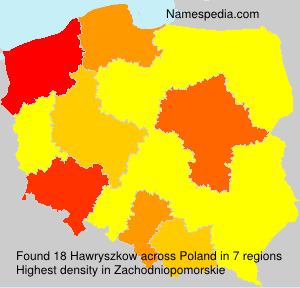 Surname Hawryszkow in Poland Surname Hawryszkow in Poland