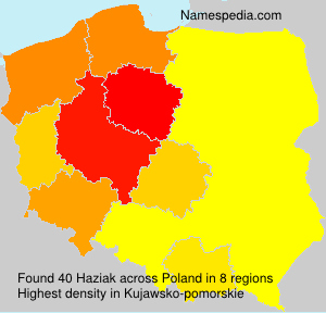 Surname Haziak in Poland Surname Haziak in Poland