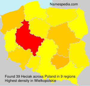 Surname Heciak in Poland Surname Heciak in Poland