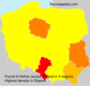 Surname Hefner in Poland Surname Hefner in Poland