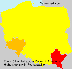 Surname Hembel in Poland Surname Hembel in Poland