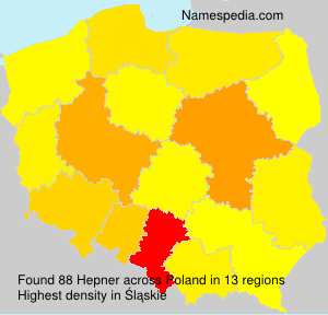 Surname Hepner in Poland Surname Hepner in Poland
