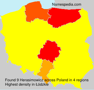 Surname Herasimowicz in Poland Surname Herasimowicz in Poland