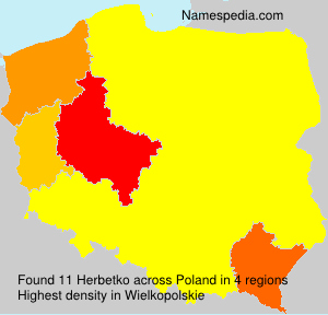 Surname Herbetko in Poland Surname Herbetko in Poland