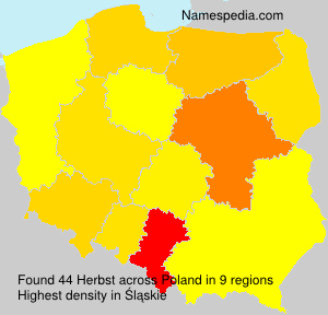 Surname Herbst in Poland Surname Herbst in Poland