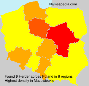 Surname Herder in Poland Surname Herder in Poland