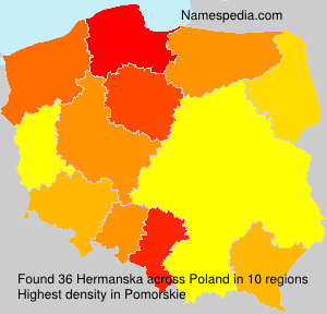 Surname Hermanska in Poland Surname Hermanska in Poland