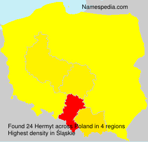 Surname Hermyt in Poland Surname Hermyt in Poland