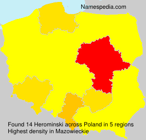 Surname Herominski in Poland Surname Herominski in Poland
