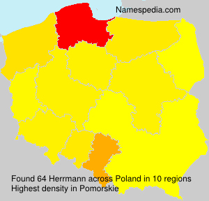 Surname Herrmann in Poland Surname Herrmann in Poland