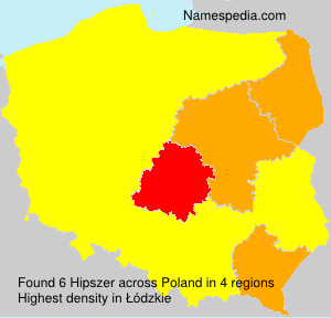 Surname Hipszer in Poland Surname Hipszer in Poland