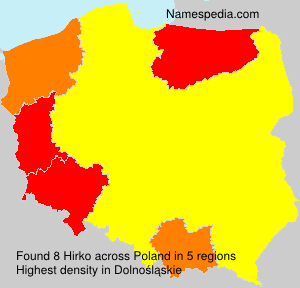 Surname Hirko in Poland Surname Hirko in Poland