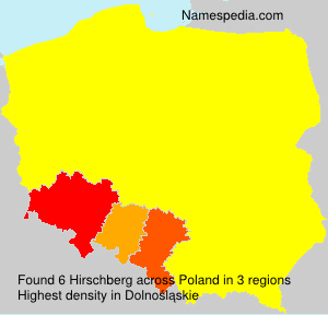 Surname Hirschberg in Poland Surname Hirschberg in Poland