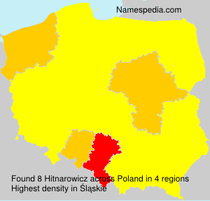 Surname Hitnarowicz in Poland Surname Hitnarowicz in Poland