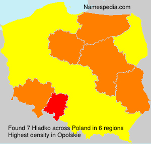 Surname Hladko in Poland Surname Hladko in Poland