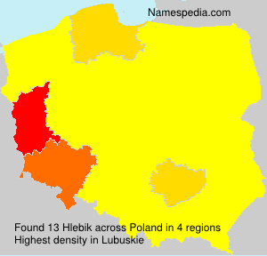 Surname Hlebik in Poland Surname Hlebik in Poland