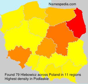 Surname Hlebowicz in Poland Surname Hlebowicz in Poland