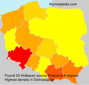 Surname Hofbauer in Poland