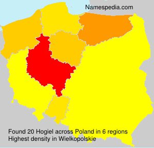 Surname Hogiel in Poland Surname Hogiel in Poland