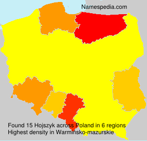 Surname Hojszyk in Poland Surname Hojszyk in Poland
