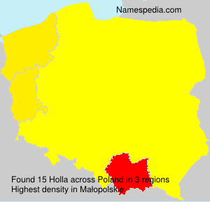 Surname Holla in Poland Surname Holla in Poland