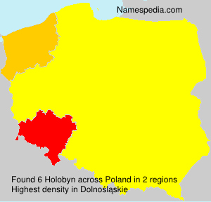 Surname Holobyn in Poland Surname Holobyn in Poland